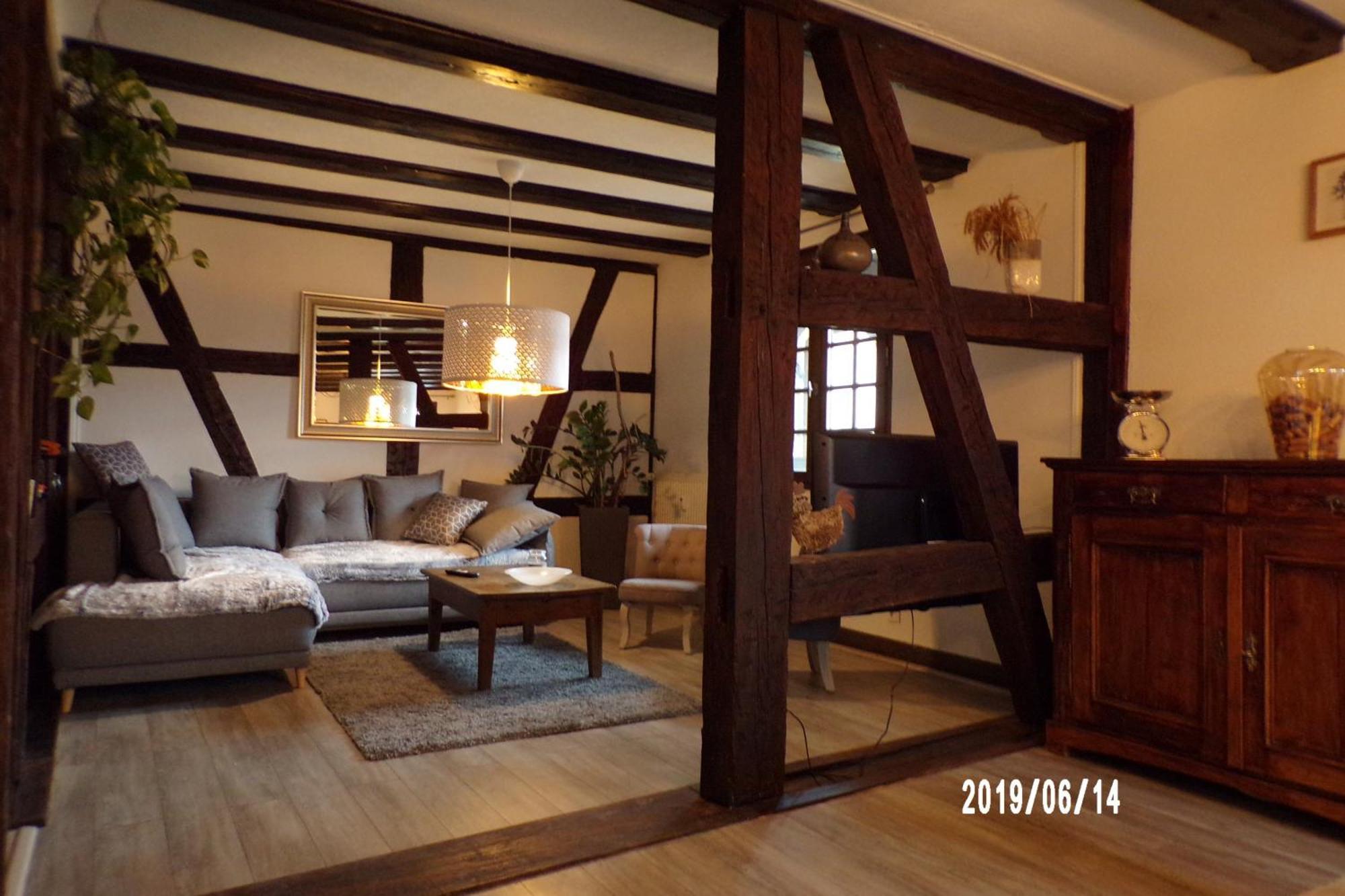 Apartment Duplex Saint Lustre, View Over Castle And Storks, 5 Mn From Colmar Eguisheim